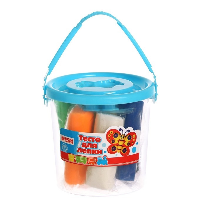 Тесто для лепки 7 цветов, 105 г + 1 формочка + крышка-формочка, МИКС Тесто для лепки 7 цветов, 105 г + 1 формочка + крышка-формочка, МИКС