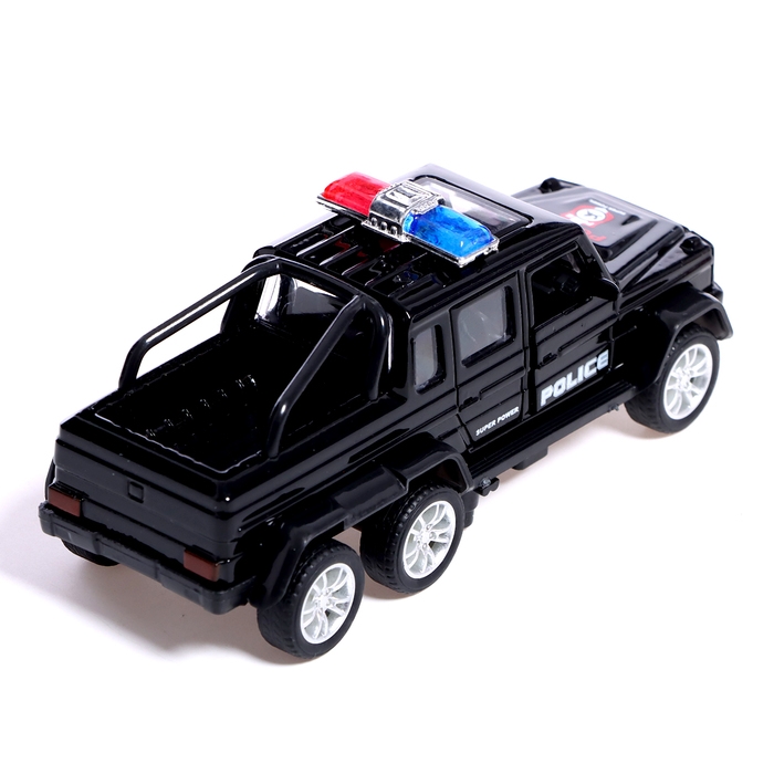 Машина металлическая «Спецслужбы. Джип», 1:32, инерция, цвет черный