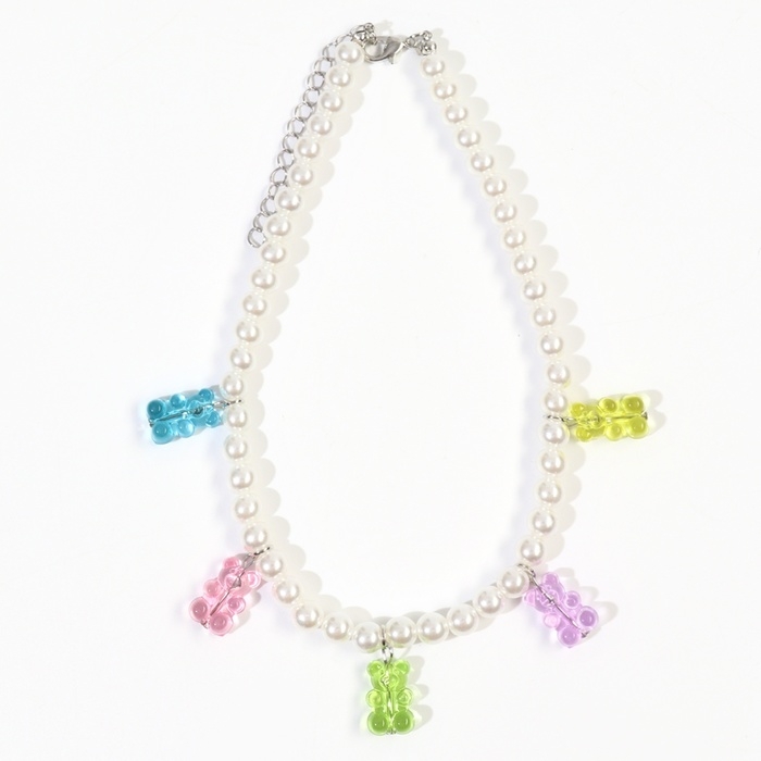 Колье "Желейные мишки" с бусинами, WINX