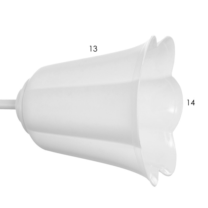 Люстра Люстра "Онлайн" (цветок) 2х15Вт Е27 МОДЕЛЬ: BR 00196 белый