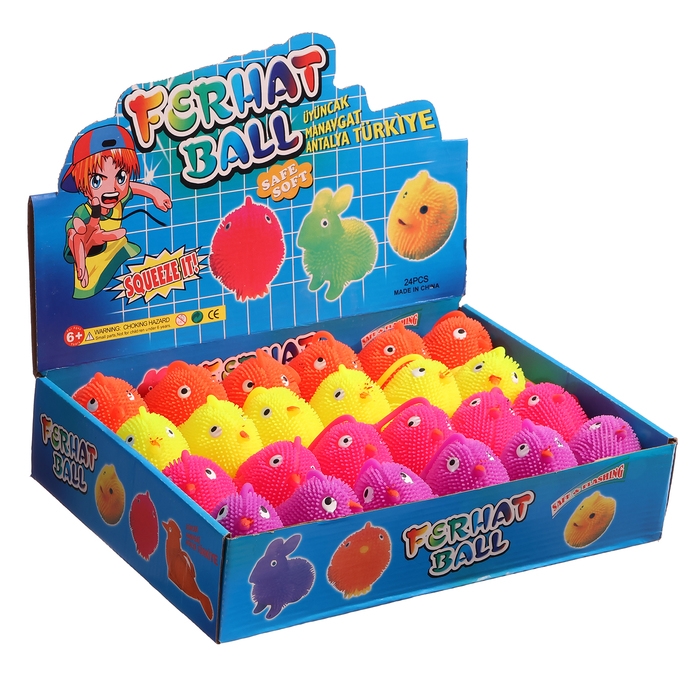 Ёжка «Цыплёнок» световая, цвета МИКС Ёжка «Цыплёнок» световая, цвета МИКС