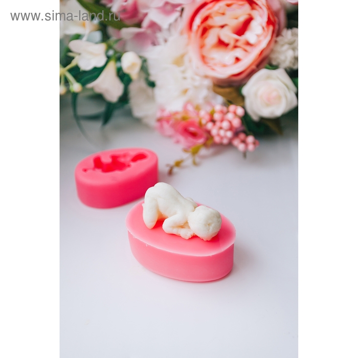 Молд «Малыш», силикон, 7×5×2,7 см, цвет розовый Молд «Малыш», силикон, 7×5×2,7 см, цвет розовый