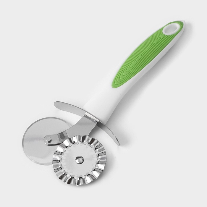 Нож для пиццы и теста Доляна Style, 18,5 см, ручка sоft - tоuch, цвет МИКС Нож для пиццы и теста Доляна Style, 18,5 см, ручка sоft - tоuch, цвет МИКС