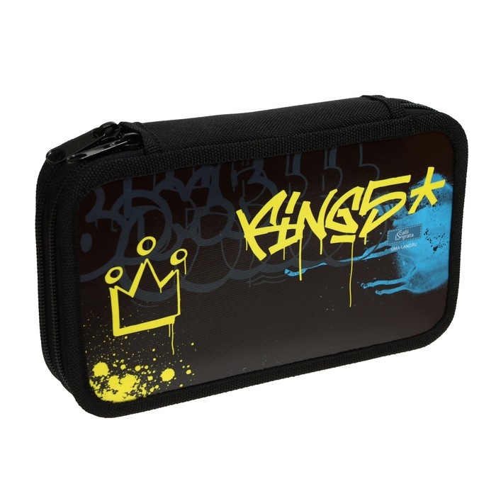 Пенал 2 секции, 125 х 205 х 40 мм, Calligrata 30П26/2 Пенал 2 секции, 125 х 205 х 40 мм, Calligrata 30П26/2 "Маска", ламинированный картон