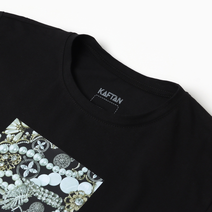 Пижама женская (футболка и брюки) KAFTAN р. 48-50, черный Пижама женская (футболка и брюки) KAFTAN р. 48-50, черный