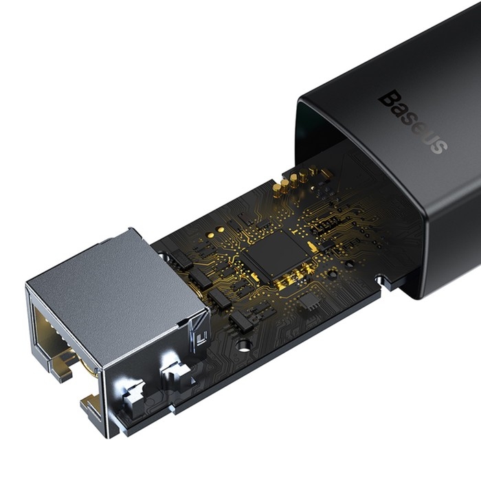 Адаптер Baseus Ethernet Adapter, Type-C - RJ45 (100Mbps), черный Адаптер Baseus Ethernet Adapter, Type-C - RJ45 (100Mbps), черный