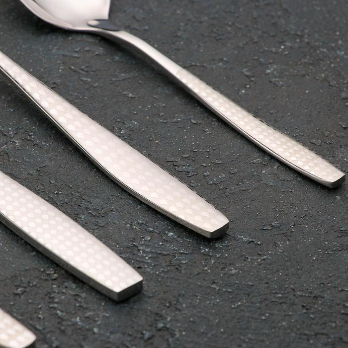 Столовые приборы из нержавеющей стали Magistro, 24 предмета, цвет серебряный Столовые приборы из нержавеющей стали Magistro, 24 предмета, цвет серебряный