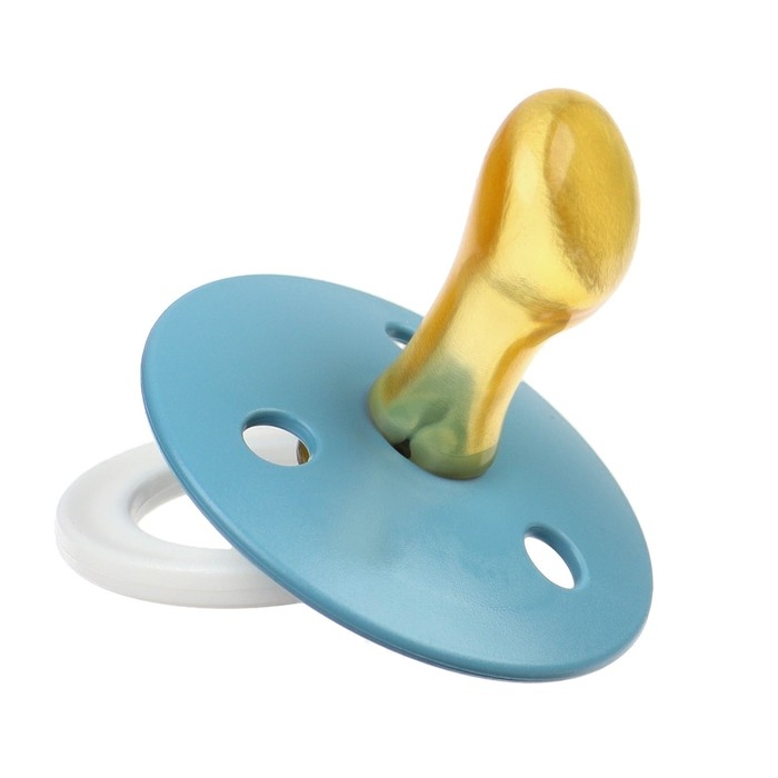 Соска - пустышка латексная ортодонтическая, от 6 мес., цвет синий Соска - пустышка латексная ортодонтическая, от 6 мес., цвет синий