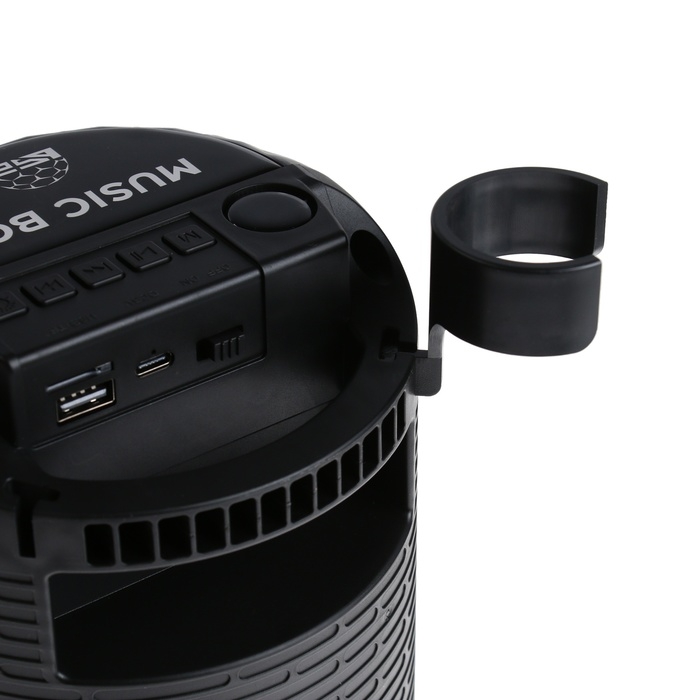 Портативная караоке система Music Box, 10 Вт, FM, USB, BT, 1200 мАч, чёрная Портативная караоке система Music Box, 10 Вт, FM, USB, BT, 1200 мАч, чёрная