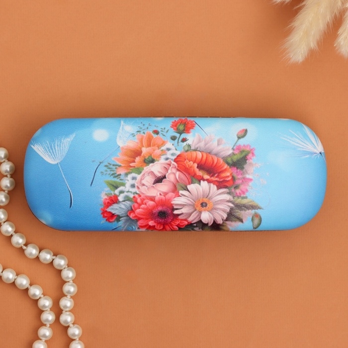 Очечник Очечник "Букет на голубом", 17х7 см