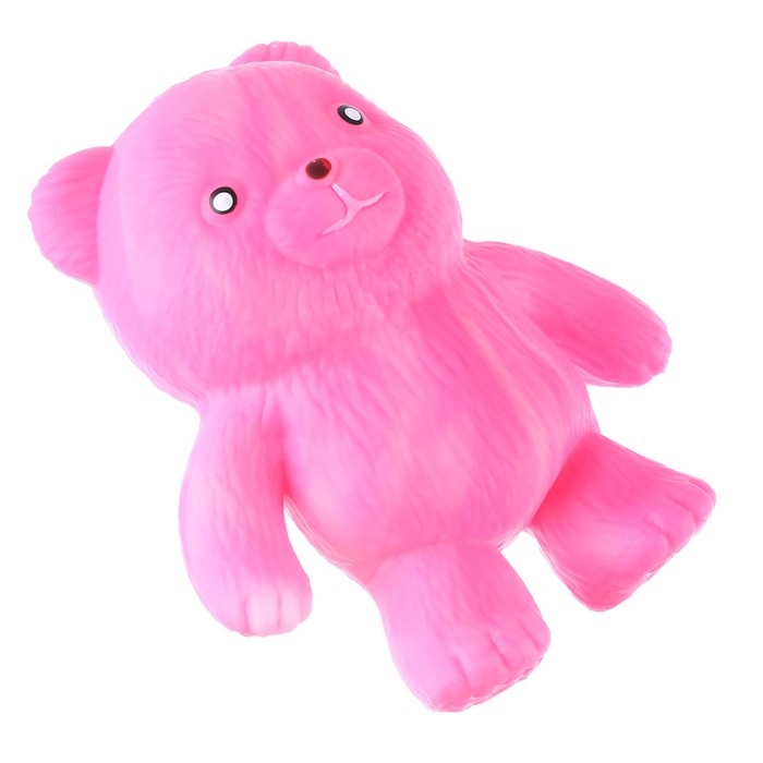 Мялка Мялка "Мишка" с пастой, цвета МИКС