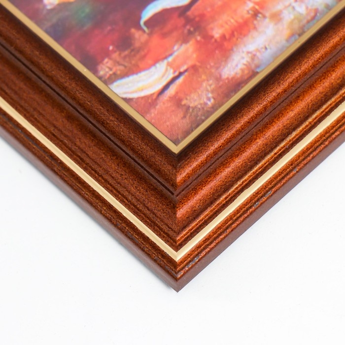 Фоторамка формат А4 21х30 см (282Р) темный орех с золотом (пластиковый экран) Фоторамка формат А4 21х30 см (282Р) темный орех с золотом (пластиковый экран)