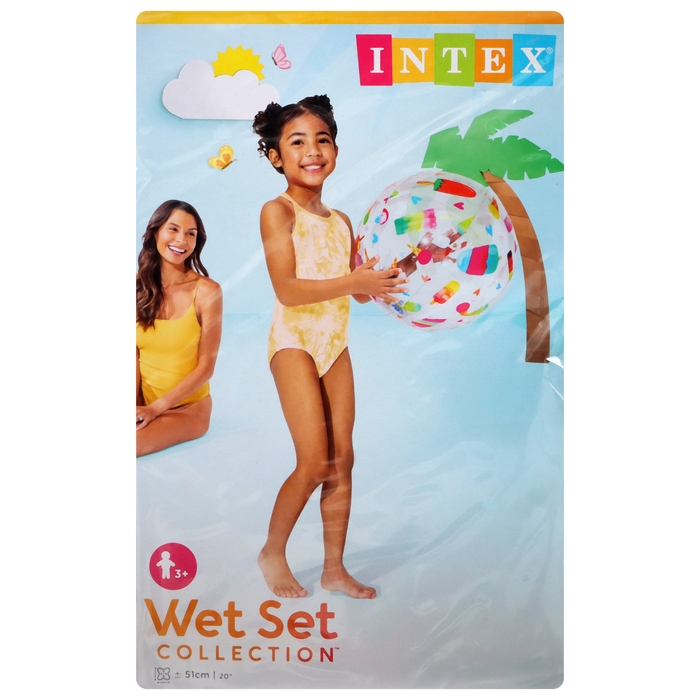 Мяч пляжный «Узоры», d=51 см, от 3 лет, цвет МИКС, 59040NP INTEX Мяч пляжный «Узоры», d=51 см, от 3 лет, цвет МИКС, 59040NP INTEX