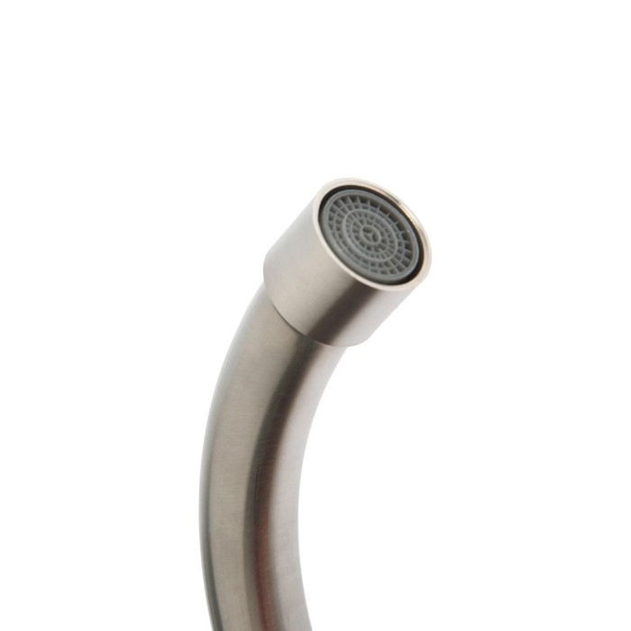 Моносмеситель ZEIN Z02, нержавеющая сталь, поворотный излив, сатин Моносмеситель ZEIN Z02, нержавеющая сталь, поворотный излив, сатин