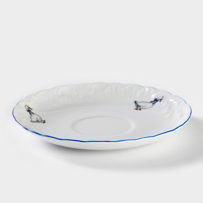 Блюдце «Рококо. Гуси», d=15,7 см Блюдце «Рококо. Гуси», d=15,7 см