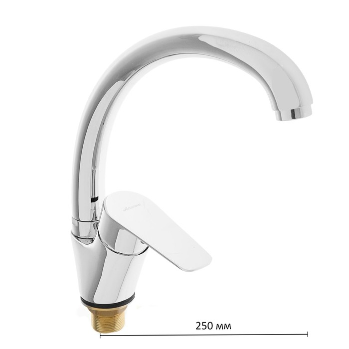 Смеситель для кухни Accoona A4065, однорычажный, с гайкой, хром Смеситель для кухни Accoona A4065, однорычажный, с гайкой, хром