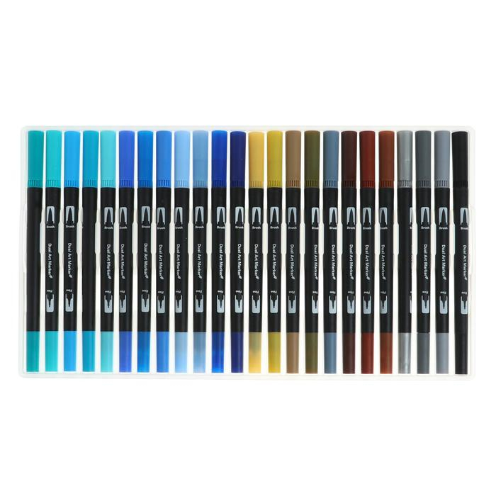 Набор профессиональных маркеров, 72 штуки/72 цвета, двусторонний Набор профессиональных маркеров, 72 штуки/72 цвета, двусторонний