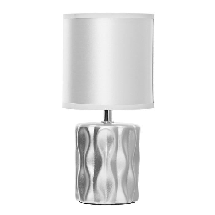 Настольная лампа Настольная лампа "Мюриэль" Е14 40Вт серебро 13х13х26,5 см