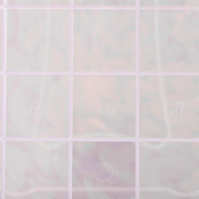 Контейнер пищевой RICCO, 3 л, 28×16×12 см, прямоугольный, прозрачный