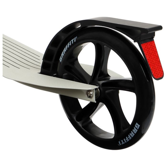 Самокат городской GRAFFITI Cruiser 230, складной, колёса PU 230/200 мм, ABEC 9 Carbon, цвет белый Самокат городской GRAFFITI Cruiser 230, складной, колёса PU 230/200 мм, ABEC 9 Carbon, цвет белый