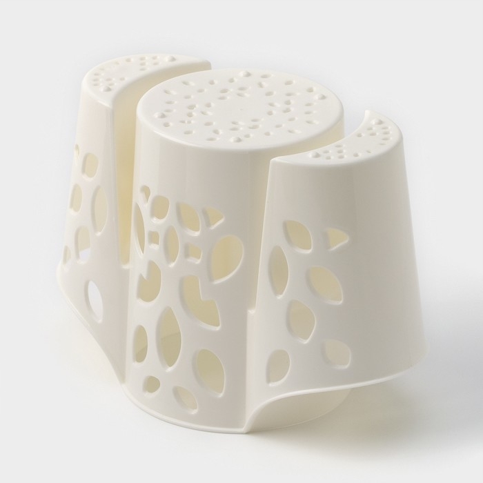 Подставка для столовых приборов «Камелия», 3 отделения, цвет МИКС