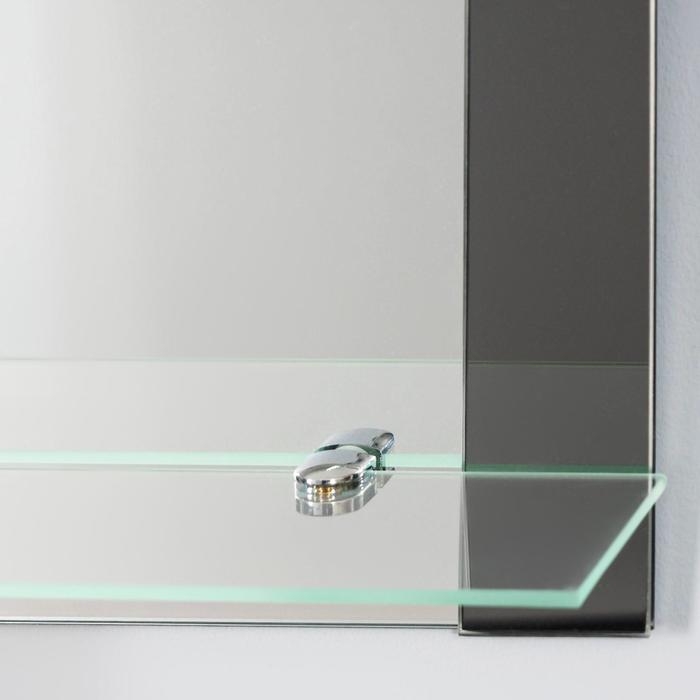 Зеркало «Лион», настенное, с полочкой, 39х58 см, между креплениями 12,5 см Зеркало «Лион», настенное, с полочкой, 39х58 см, между креплениями 12,5 см