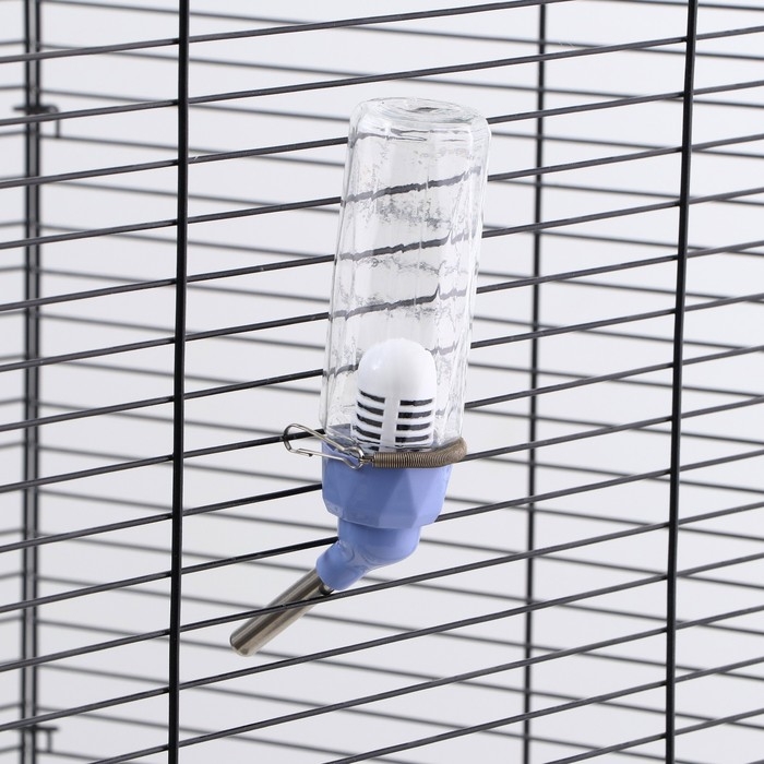 Поилка для грызунов, 80 мл, крепление-пружинка, синяя Поилка для грызунов, 80 мл, крепление-пружинка, синяя