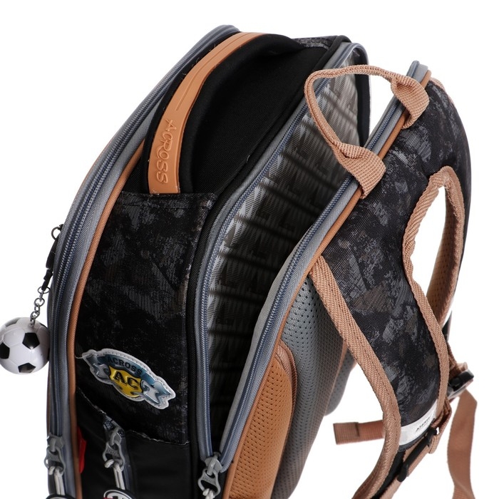 Рюкзак каркасный 35 х 26 х 14 см, Across HK22, наполнение: мешок, пенал, синий HK22-4 Рюкзак каркасный 35 х 26 х 14 см, Across HK22, наполнение: мешок, пенал, синий HK22-4