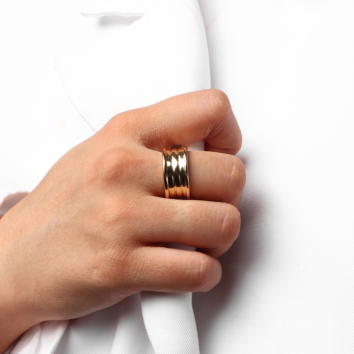 Кольцо металл «Тренд» катушка, цвет золото, размер 18 Кольцо металл «Тренд» катушка, цвет золото, размер 18