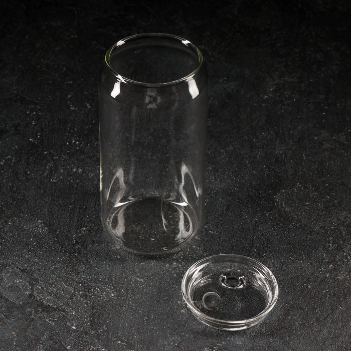 Стакан стеклянный с крышкой «Базис», 400 мл Стакан стеклянный с крышкой «Базис», 400 мл