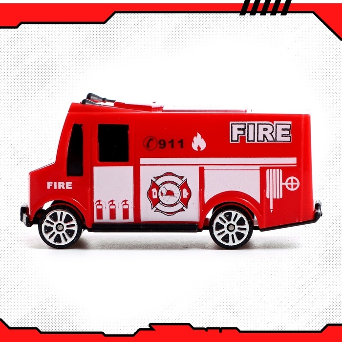 Набор машин «Пожарная служба», 5 штук Набор машин «Пожарная служба», 5 штук