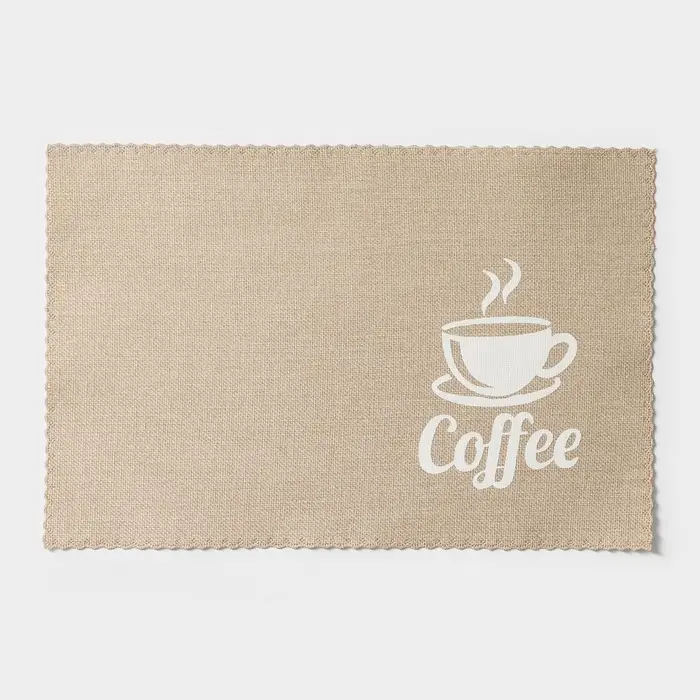 Салфетки сервировочные на стол Доляна Coffee, 4 шт., 44&times;29 см, бежевые