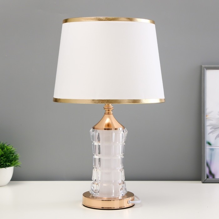 Настольная лампа с подсветкой Настольная лампа с подсветкой "Фейри" Е27 40Вт золото 25х25х41 см