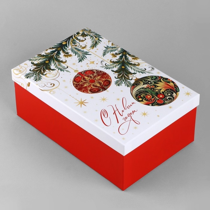 Коробка подарочная «С Новым годом», 28 х 18.5 х 11.5 см, Новый год Коробка подарочная «С Новым годом», 28 х 18.5 х 11.5 см, Новый год
