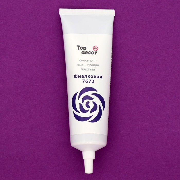 Пищевой краситель Top Decor гелевый «Фиалковый», 100 г Пищевой краситель Top Decor гелевый «Фиалковый», 100 г