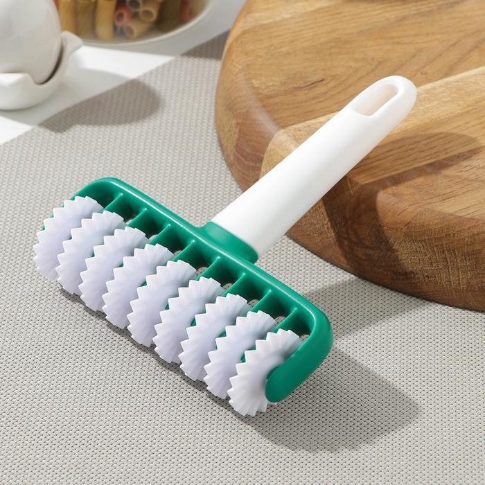 Валик для нарезки теста KONFINETTA «Сладость», фактурный, 14×17×4 см, цвет белый Валик для нарезки теста KONFINETTA «Сладость», фактурный, 14×17×4 см, цвет белый