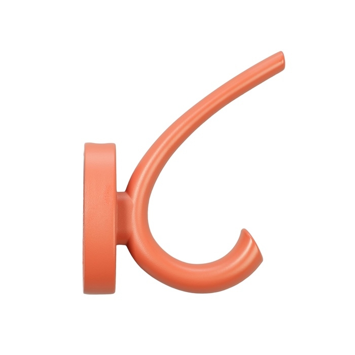 Крючок мебельный CAPPIO USUAL, двухрожковый, кирпичный Крючок мебельный CAPPIO USUAL, двухрожковый, кирпичный