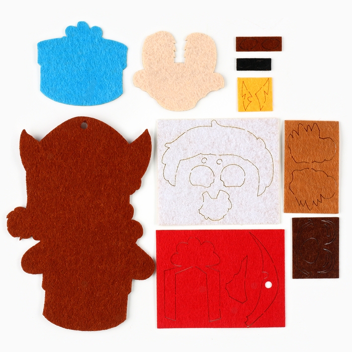 Новый год. Набор для творчества Новый год. Набор для творчества "Подвеска из фетра на елку", Щенячий патруль, Гончик