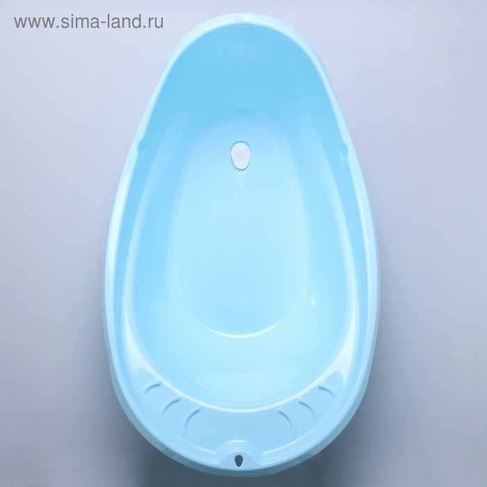 Ванночка «Буль-Буль», со сливом, цвет голубой, ковш МИКС Ванночка «Буль-Буль», со сливом, цвет голубой, ковш МИКС