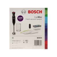 Блендер Bosch MS6CB61V1, погружной, 1000 Вт, 0.6 л, 12 скоростей, чёрный