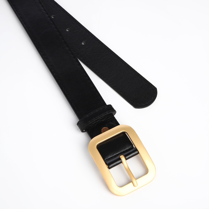 Ремень женский, ширина 3,5 см, цвет чёрный Ремень женский, ширина 3,5 см, цвет чёрный