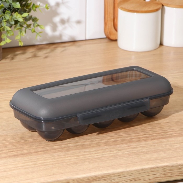 Контейнер для яиц на 10 шт, цвет МИКС Контейнер для яиц на 10 шт, цвет МИКС