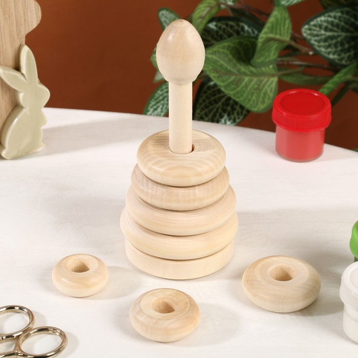 Заготовка для творчества Пирамидка, 14 х d6,5 см