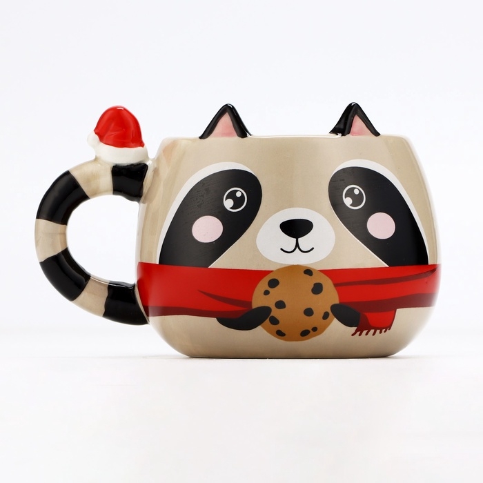 Новый год. Кружка керамическая «Енотик», 400 мл Новый год. Кружка керамическая «Енотик», 400 мл