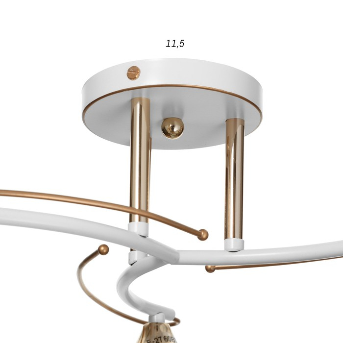 Люстра ГАЛЛОП "Сарри" 3x60Вт Е27 белый золото 25x43x43 см.