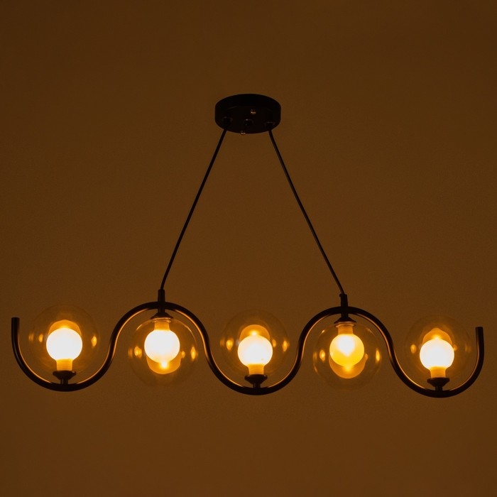 Светильник BayerLux Светильник BayerLux "Сигма" 5хG9 40Вт черный 100х12х100см