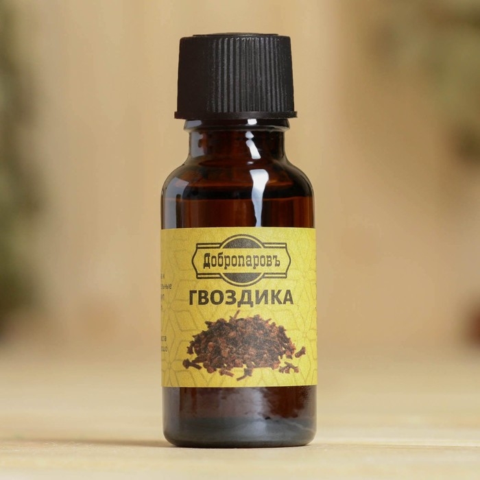 Масло эфирное Масло эфирное "Гвоздика" 20мл, крафт, Добропаровъ