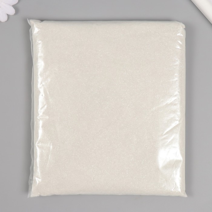 Глиттер размер 1/128, 500 гр, цв. белый Глиттер размер 1/128, 500 гр, цв. белый