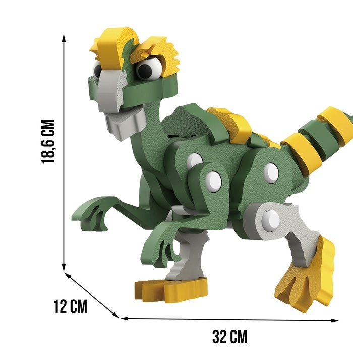 Конструктор «Овираптор», мягкий, материал EVA, 57 деталей Конструктор «Овираптор», мягкий, материал EVA, 57 деталей