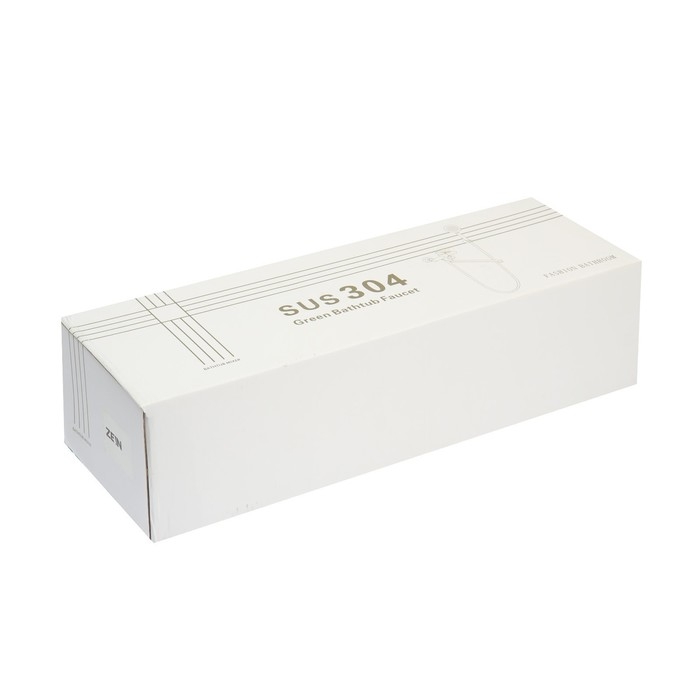 Смеситель для ванны ZEIN ZF3, излив 35 см, с душ набором, нержавеющая сталь, черный Смеситель для ванны ZEIN ZF3, излив 35 см, с душ набором, нержавеющая сталь, черный